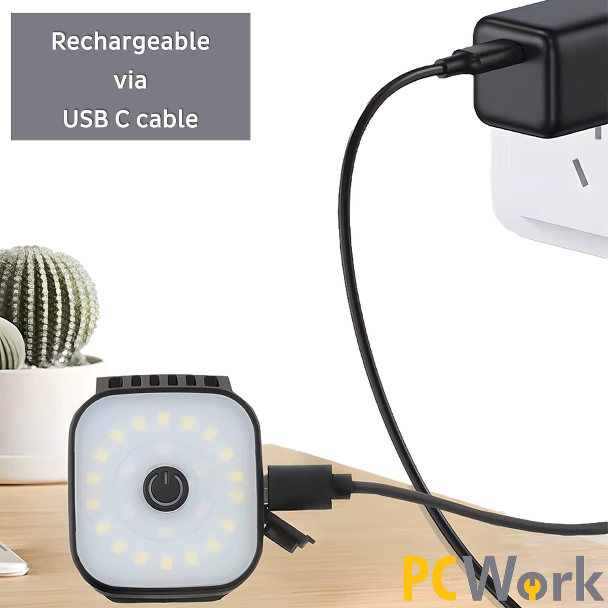 PCWork PCW12E Clip Stirnlampe Kopflampe Wiederaufladbar 200lm elektroniktrade Switzerland