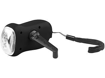 PEARL PEARL Solar Taschenlampe: Dynamo-Taschenlampe mit Solarpanel, 3 LEDs, 0,4 Watt, 20 Lumen, Akku elektroniktrade Switzerland