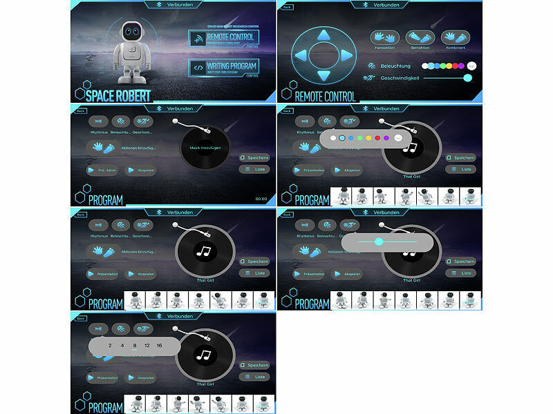 Playtastic App-programmierbarer Roboter, 130 Bewegungen, Bluetooth, Lautsprecher Elektroniktrade Switzerland