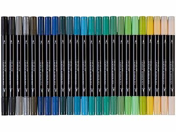 Playtastic Playtastic Acrylstifte-Set mit 48 Farben, 2 Spitzen mit 0,5 und 5 mm, wasserfest Elektroniktrade Switzerland