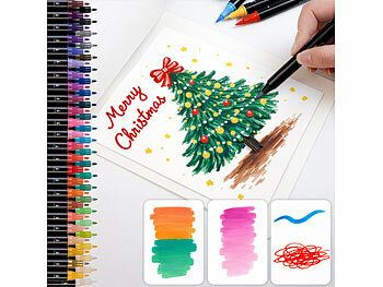 Playtastic Playtastic Acrylstifte-Set mit 48 Farben, 2 Spitzen mit 0,5 und 5 mm, wasserfest Elektroniktrade Switzerland
