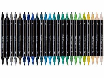 Playtastic Playtastic Acrylstifte-Set mit 48 Farben, 2 Spitzen mit 0,5 und 5 mm, wasserfest Elektroniktrade Switzerland