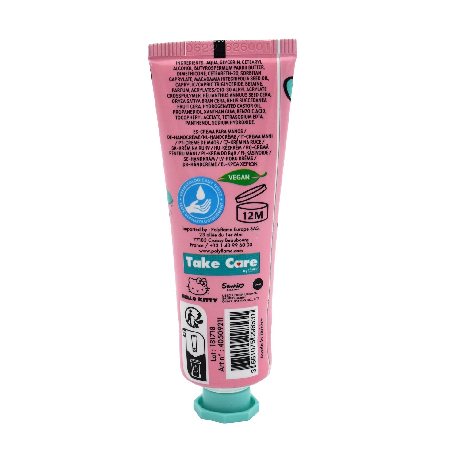 Polyflame Hello Kitty Handcreme 30 ml – Feuchtigkeitsspendend & Pflege für zarte Hände Elektroniktrade Switzerland