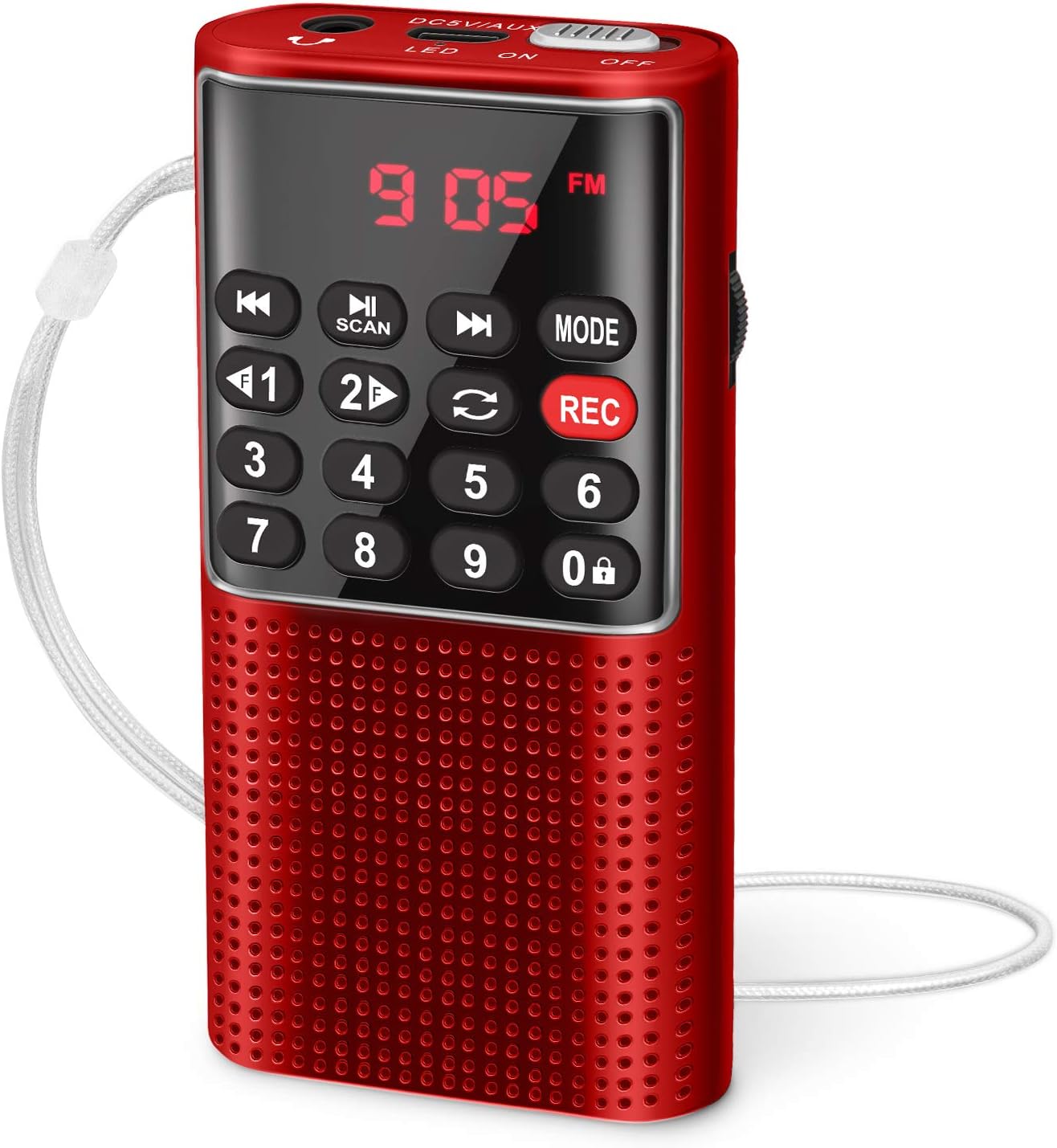 PRUNUS Kleines Radio FM/UKW mit Radio oder Voice Aufnahme Rekorder Elektroniktrade Switzerland