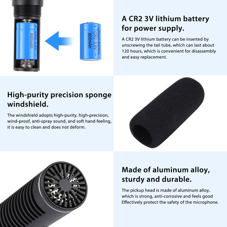 PULUZ PULUZ Professional Interview Kondensator Video Shotgun Mikrofon mit 3,5 mm Audiokabel Elektroniktrade Switzerland