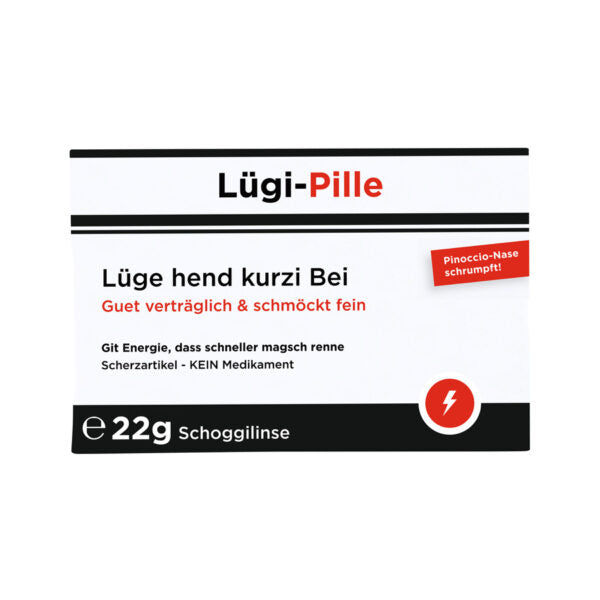 PV Scherztabletten Lügi-Pille Elektroniktrade Switzerland