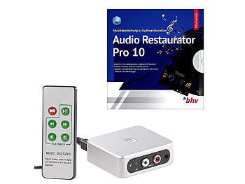 Audio Digitizer: auvisio Autarker Audio-Digitalisierer mit Software Audio Restaurator Pro 11 erhältlich auf eMall