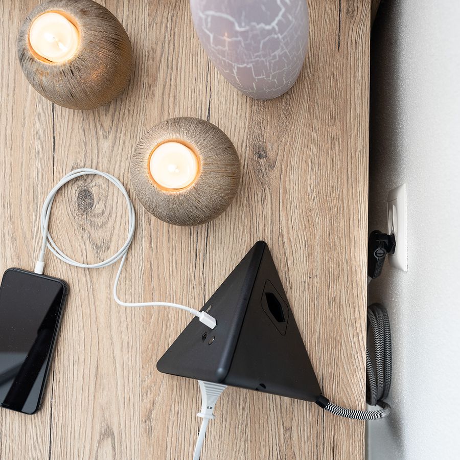 Energy Pyramide Steckdosenleiste 2x Typ 13 sw USB A+C 2.5m cli.