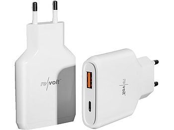 revolt revolt Ultrakompaktes 65-Watt-Netzteil mit USB-C Power Delivery und USB-A QC Elektroniktrade Switzerland