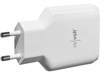 revolt revolt Ultrakompaktes 65-Watt-Netzteil mit USB-C Power Delivery und USB-A QC Elektroniktrade Switzerland