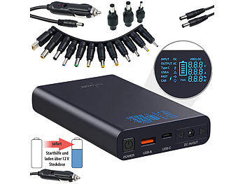 Revolt USB-Powerbank mit 18 Ah, DC 3 - 24 V, Starthilfe, QC & USB-C PD, 160 W Elektroniktrade Switzerland