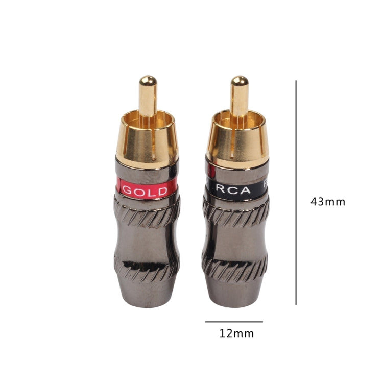 Rexlis Chinch Stecker Audio-Buchse Vergoldeter Adapter elektroniktrade Switzerland