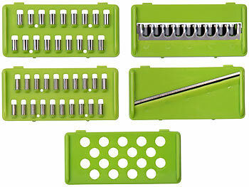 Rosenstein & Söhne 16in1-Gemüseschneider, Gemüsehobel, Wüfelschneider, Schredder und mehr Elektroniktrade Switzerland