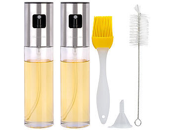 Rosenstein & Söhne 2er-Set Essig-und Öl-Sprüher für Grill, Braten, Kochen, Glas, 100 ml Elektroniktrade Switzerland