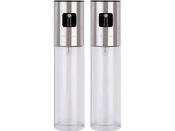 Rosenstein & Söhne 2er-Set Essig-und Öl-Sprüher für Grill, Braten, Kochen, Glas, 100 ml Elektroniktrade Switzerland