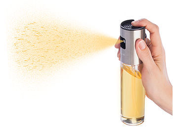 Rosenstein & Söhne 2er-Set Essig-und Öl-Sprüher für Grill, Braten, Kochen, Glas, 100 ml Elektroniktrade Switzerland
