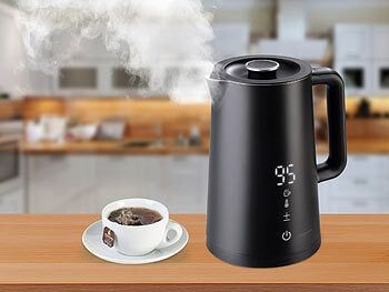 Rosenstein & Söhne Smarter WLAN-Wasserkocher 1,7 l Cool-Touch, Temperaturwahl, App, 2200W ( Tuya, Alexa ) Elektroniktrade Switzerland