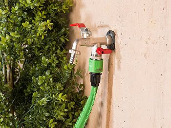 Royal Gardineer Royal Gardineer Doppel-Wasserhahn mit Kugelauslaufventil und 1/2-Zoll-Anschluss Elektroniktrade Switzerland