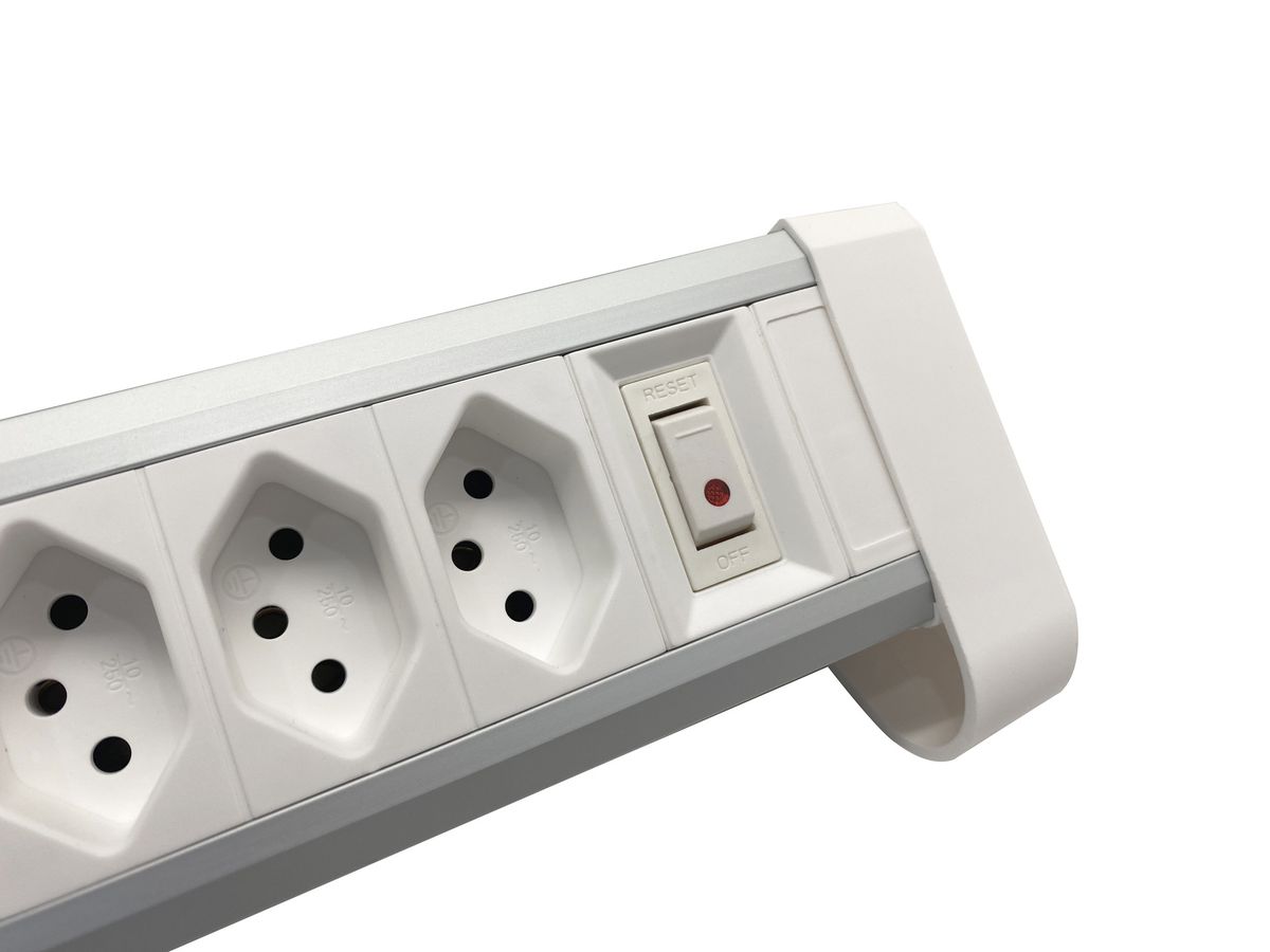 Schönenberger ALU DESKTOP 4xT13, 1x USB-C / 2x USB-A max. 3.4A / PD 20W Elektroniktrade Switzerland