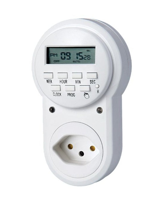 Schönenberger Digitale Zeitschaltuhr mit Zufallsfunktion, kürzeste Schaltzeit 1 Min., T12-T13 Elektroniktrade Switzerland