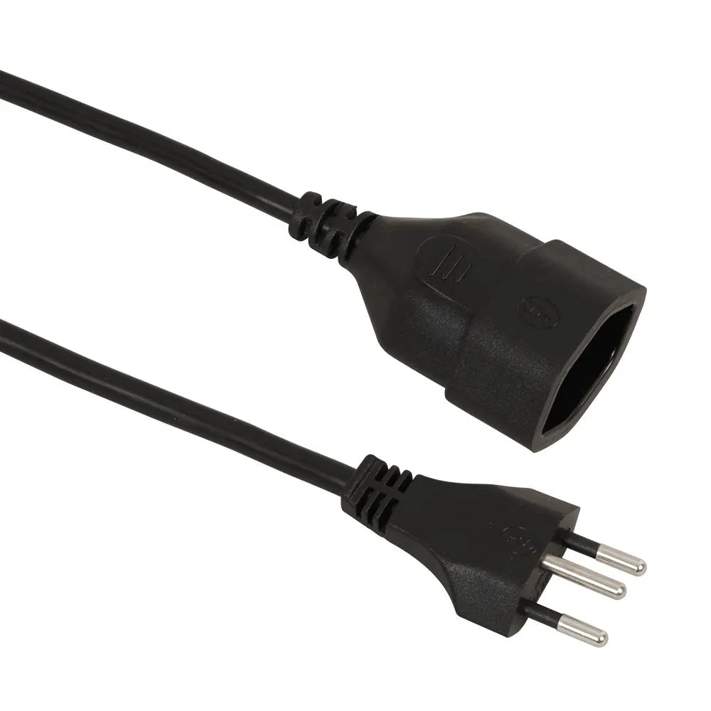 Schönenberger Verlängerungskabel 3-Polig 5m, schwarz, H05VV-F 3G1.0mm2 Elektroniktrade Switzerland