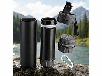 Semptec Urban Survival Technology Semptec Wasser-Flasche: Outdoor-Wasserfilter-Flasche, entfernt 99,99 % aller Bakterien, 550 ml elektroniktrade Switzerland