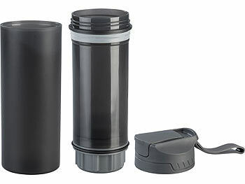Semptec Urban Survival Technology Semptec Wasser-Flasche: Outdoor-Wasserfilter-Flasche, entfernt 99,99 % aller Bakterien, 550 ml elektroniktrade Switzerland