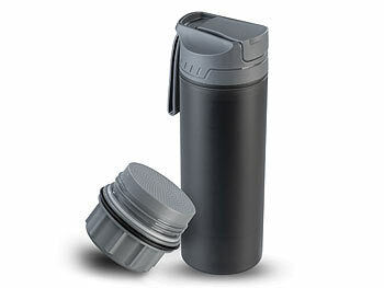 Semptec Urban Survival Technology Semptec Wasser-Flasche: Outdoor-Wasserfilter-Flasche, entfernt 99,99 % aller Bakterien, 550 ml elektroniktrade Switzerland