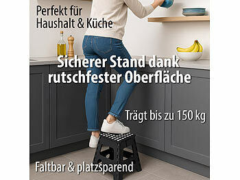 Semptec Urban Survival Technology Urban Survival Technology Faltbarer Tritthocker, bis 150 kg, anti-rutsch-beschichtet, 39 cm Höhe Elektroniktrade Switzerland