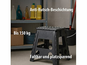 Semptec Urban Survival Technology Urban Survival Technology Faltbarer Tritthocker, bis 150 kg, anti-rutsch-beschichtet, 39 cm Höhe Elektroniktrade Switzerland