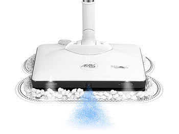 Sichler Haushaltsgeräte Akku-Fußboden-Poliermaschine mit Sprüh-Funktion & LED-Licht, 900 Hz Elektroniktrade Switzerland
