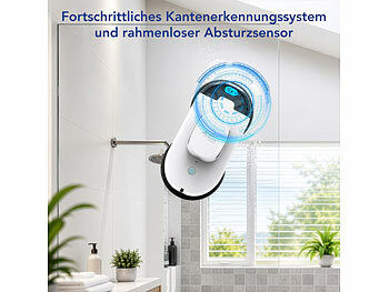 Sichler Haushaltsgeräte Sichler Haushaltsgeräte Fensterputzroboter, Dual-Sprüh-Funktion, Sensoren, Fernbedienung, App elektroniktrade Switzerland