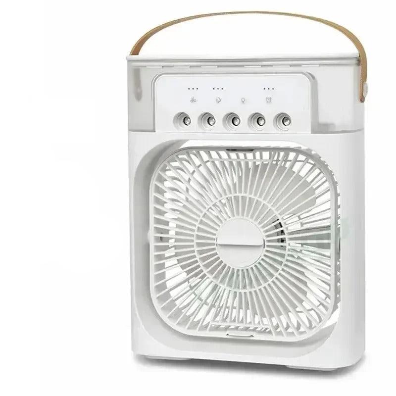 Sichler Haushaltsgeräte USB-Tischventilator mit Ultraschall-Vernebler, Timer & Nachtlicht in Weiss elektroniktrade Switzerland