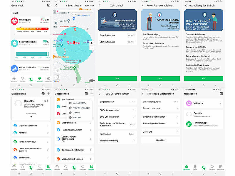 simvalley 4G/LTE-Senioren-GPS-Handy-Uhr mit Garantruf Easy und Video-Telefonie Elektroniktrade Switzerland