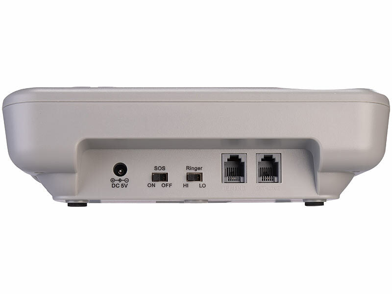 simvalley Senioren-Notruf-Telefon, Funk-SOS-Taster & zusätzliches SOS-Armband Elektroniktrade Switzerland