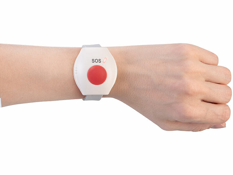 simvalley Zusätzliches SOS-Tasten-Armband für Senioren-Notruf-Telefon SNT-60 elektroniktrade Switzerland