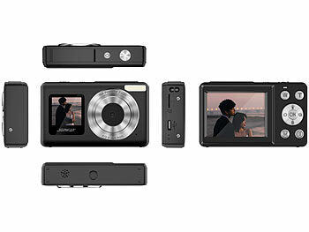 Somikon Full-HD-Digitalkamera, 4K interpoliert, 2 Displays, 18x-Digitalzoom Elektroniktrade Switzerland