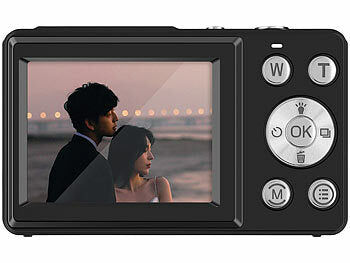 Somikon Full-HD-Digitalkamera, 4K interpoliert, 2 Displays, 18x-Digitalzoom Elektroniktrade Switzerland