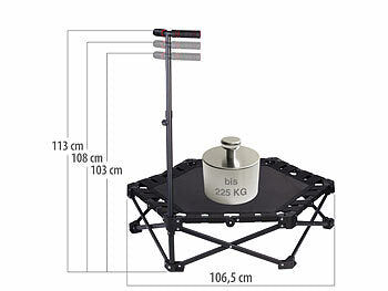 Speeron Klappbares Fitness-Trampolin für Erwachsene, Halte-Griff, 106 cm Ø Elektroniktrade Switzerland