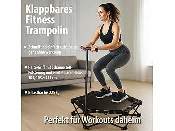 Speeron Klappbares Fitness-Trampolin für Erwachsene, Halte-Griff, 106 cm Ø Elektroniktrade Switzerland