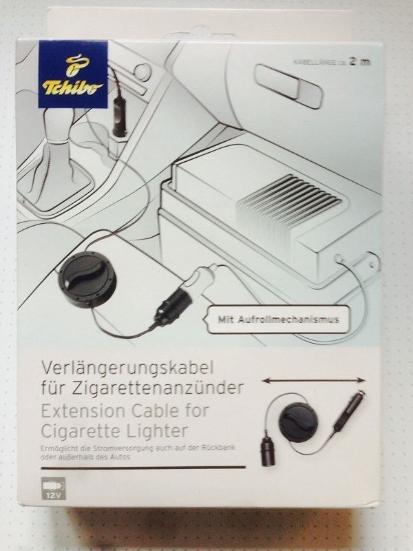 TCM Tchibo Verlängerungskabel für Zigarettenanzünder 2m