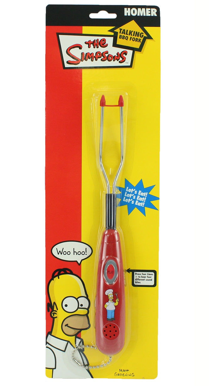 The Simpsons BBQ Gabel Grillgabel mit Sound Die Simpsons Homers Stimme elektroniktrade Switzerland