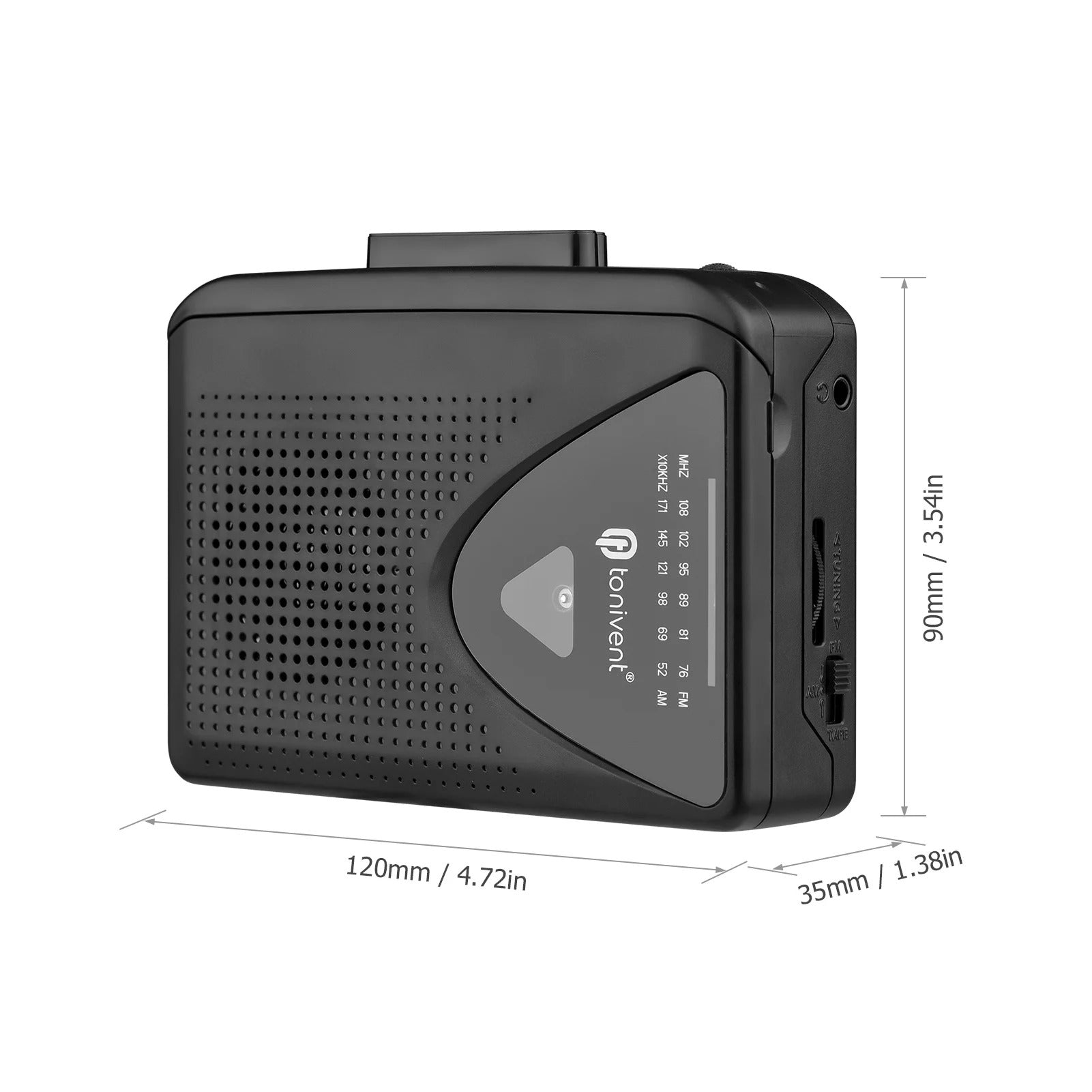Tonivent Tonivent Ton009 Kassetten Player mit FM Radio Elektroniktrade Switzerland