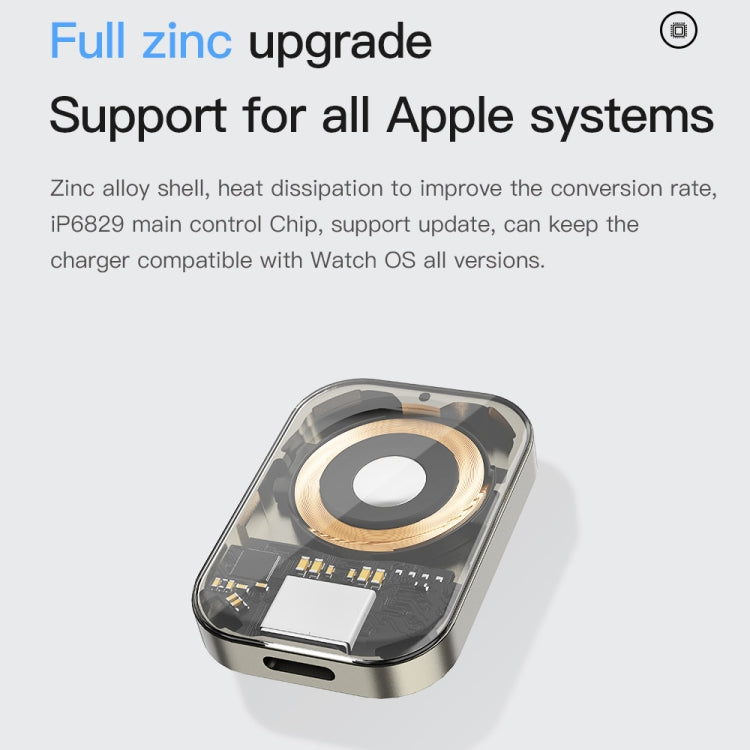 TOTUDESIGN Für Apple Watch Watch Wireless Magnet Lader, Schnittstelle: USB-C / Type-C (Weiß) Elektroniktrade Switzerland