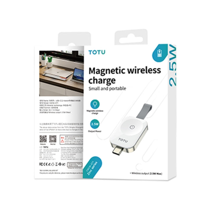 TOTUDESIGN Für Apple Watch Watch Wireless Magnet Lader, Schnittstelle: USB-C / Type-C (Weiß) Elektroniktrade Switzerland