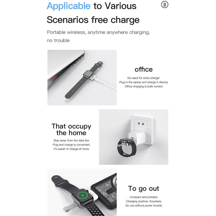 TOTUDESIGN Für Apple Watch Watch Wireless Magnet Lader, Schnittstelle: USB-C / Type-C (Weiß) Elektroniktrade Switzerland