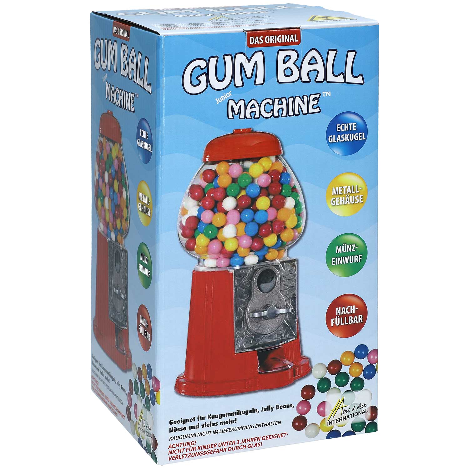 Tri d'Aix Gum Ball Machine Junior 23cm mit Münzeinwurf elektroniktrade Switzerland