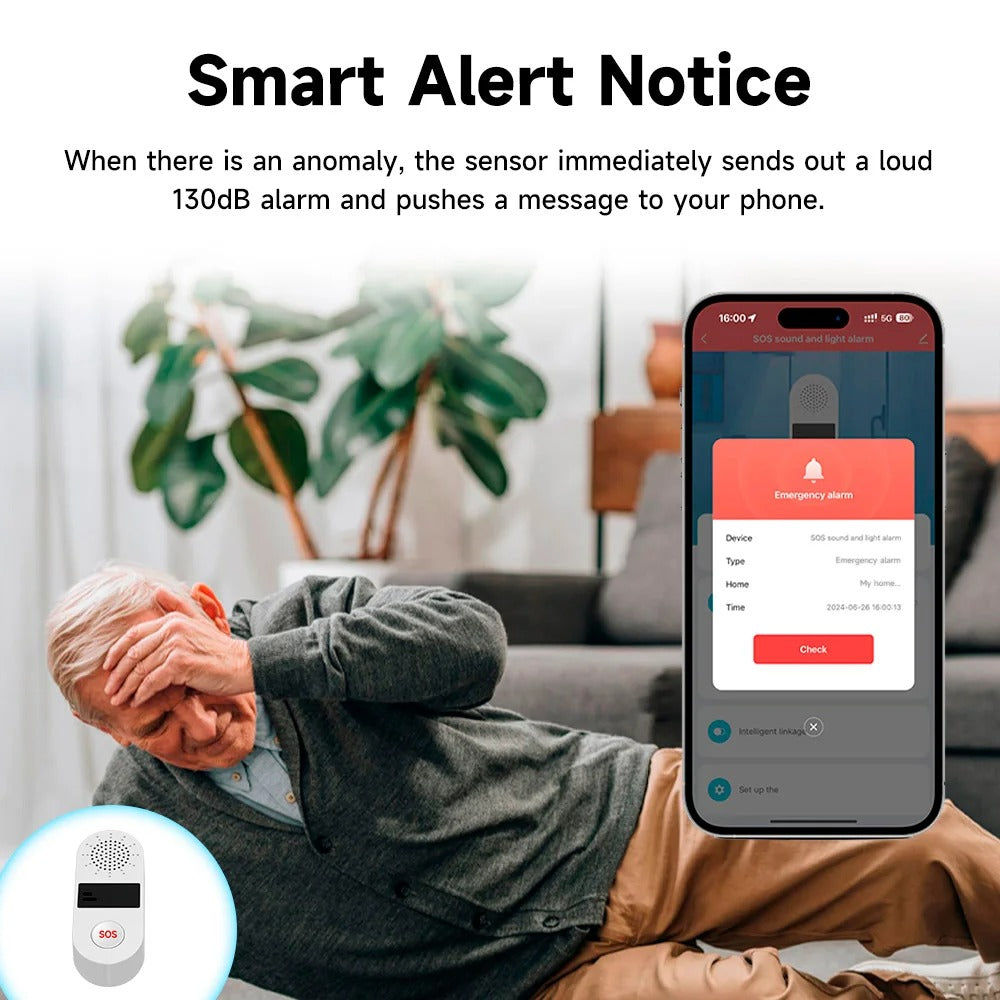 Tuya Tuya WiFi Smart SOS Alarm Taste für Kinder oder ältere Personen elektroniktrade Switzerland