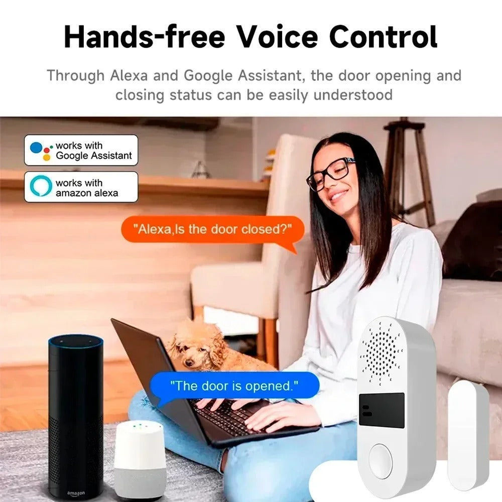 Tuya Tuya WiFi Tür & Fenster Sensor mit Sound und Licht elektroniktrade Switzerland