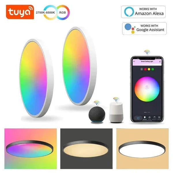 Tuya Wifi Smart Led Deckenleuchte 24W Dimmbar RGB - Tuya/Smart Life (Neuwertig/Gebraucht) elektroniktrade Switzerland